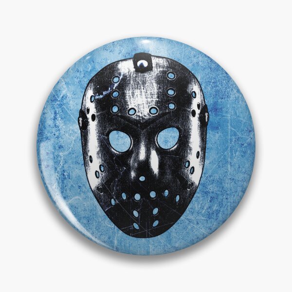 Item preview, Slasher Hockey Mask Blue Dark Halloween Horror designed and sold by Ghoul Enterprises.