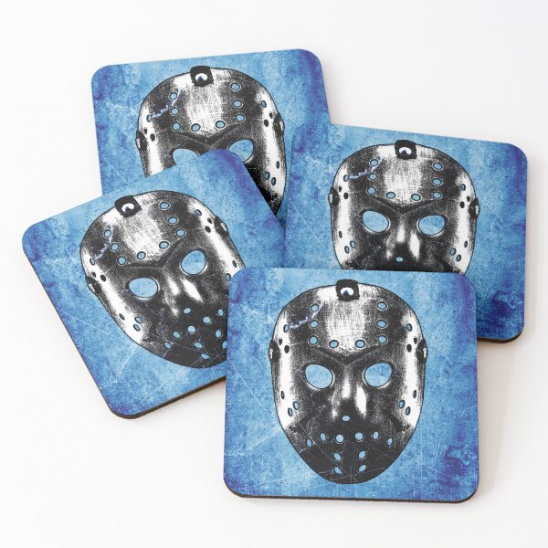 Item preview, Slasher Hockey Mask Blue Dark Halloween Horror designed and sold by Ghoul Enterprises.