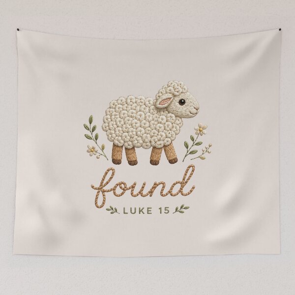 Item preview, Lost Sheep, Found Lamb Luke 15 Christian, Minimalist Religious, Baptism Gift, Faith Keepsake, Christian Gift designed and sold by Quiajia.