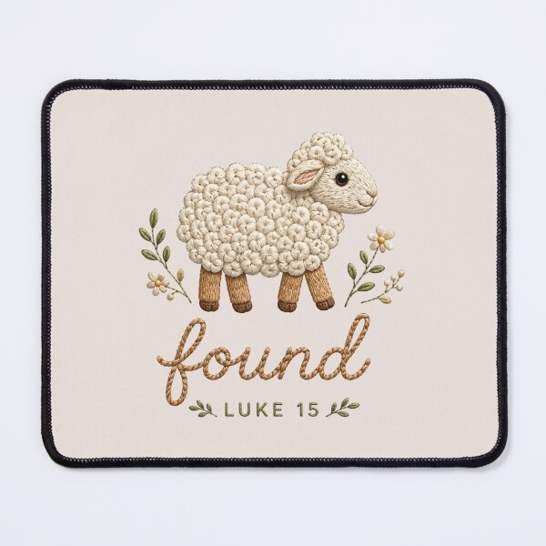 Item preview, Lost Sheep, Found Lamb Luke 15 Christian, Minimalist Religious, Baptism Gift, Faith Keepsake, Christian Gift designed and sold by Quiajia.