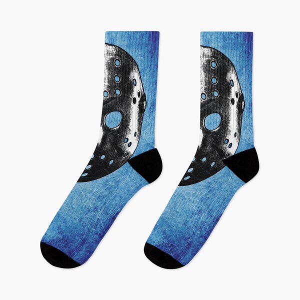 Item preview, Slasher Hockey Mask Blue Dark Halloween Horror designed and sold by Ghoul Enterprises.