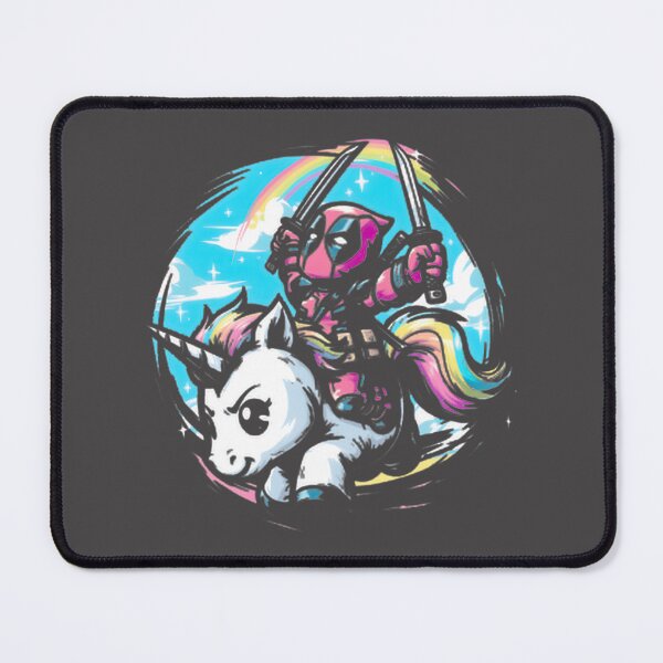 Item preview, Deadpool Riding Unicorn Fan Art – Funny Comic Hero Design LIMITED EDITION designed and sold by NewVision-Shop.