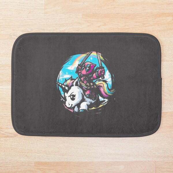 Item preview, Deadpool Riding Unicorn Fan Art – Funny Comic Hero Design LIMITED EDITION designed and sold by NewVision-Shop.