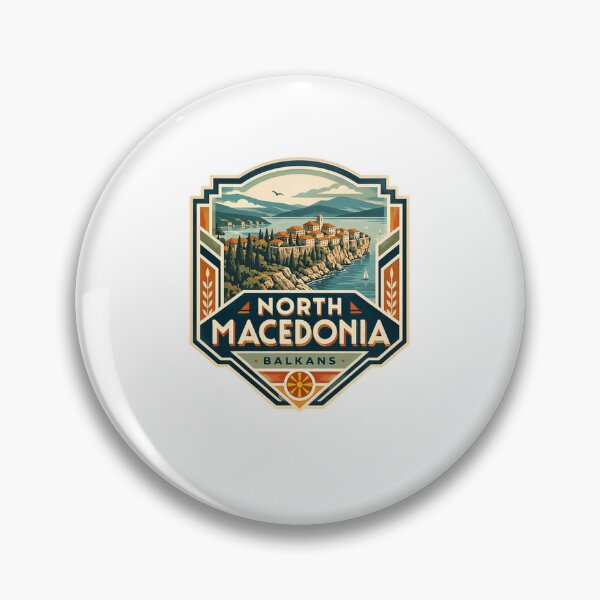 Item preview, North Macedonia Balkans Travel Vacation Souvenir designed and sold by Star3NowForMe.