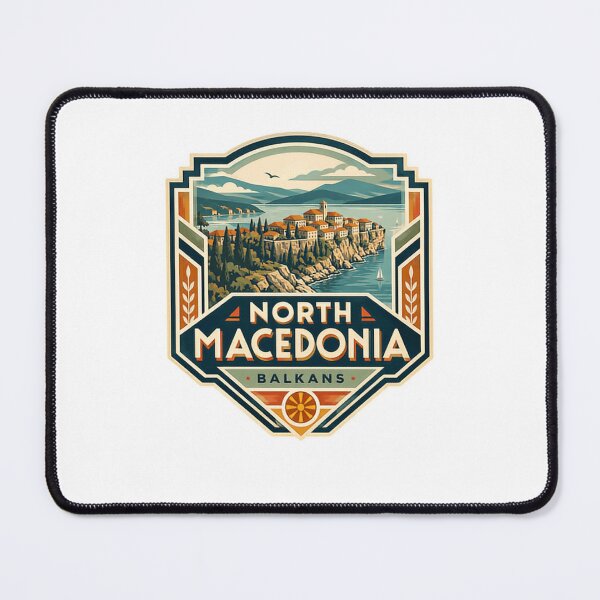 Item preview, North Macedonia Balkans Travel Vacation Souvenir designed and sold by Star3NowForMe.