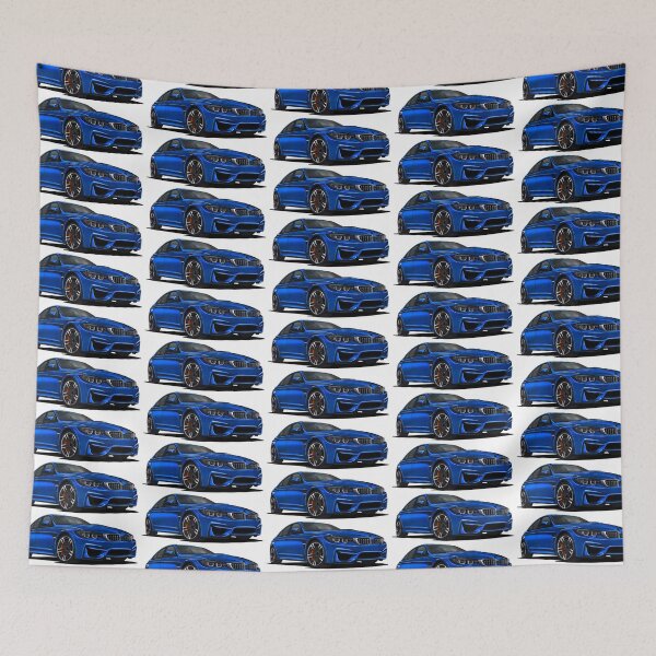 Item preview, Exclusive front part drawing legendary classic blue modified sport car F80 Sedan designed and sold by Cars23.