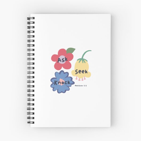 Item preview, Ask Seek Knock - Matthew 7:7 Cute Floral Bible Verse designed and sold by bySunnieStudio.