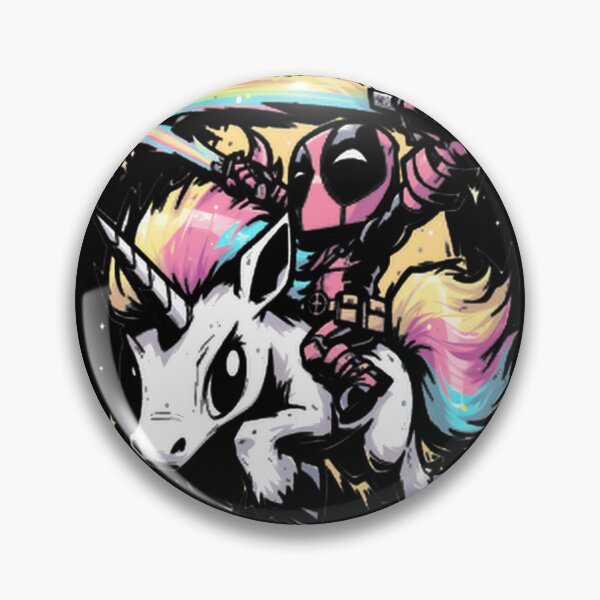 Item preview, Deadpool Riding Unicorn Fan Art LIMITED EDITION designed and sold by NewVision-Shop.