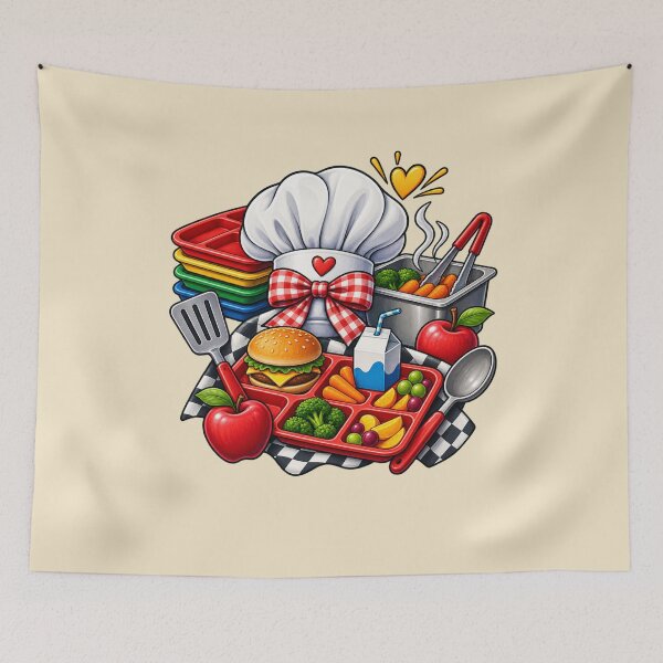 Item preview, School Cafeteria Worker Gift Lunch Lady Art designed and sold by Corvoria.
