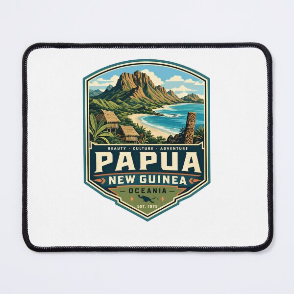 Item preview, Papua New Guinea Oceania Travel Souvenir Beauty Culture Adventure Est 1975 designed and sold by Star3NowForMe.