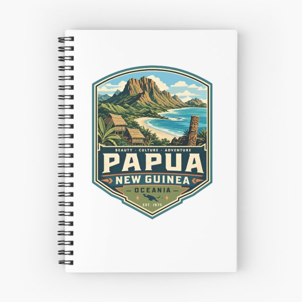 Item preview, Papua New Guinea Oceania Travel Souvenir Beauty Culture Adventure Est 1975 designed and sold by Star3NowForMe.