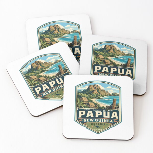 Item preview, Papua New Guinea Oceania Travel Souvenir Beauty Culture Adventure Est 1975 designed and sold by Star3NowForMe.