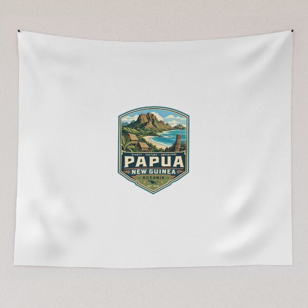 Item preview, Papua New Guinea Oceania Travel Souvenir Beauty Culture Adventure Est 1975 designed and sold by Star3NowForMe.