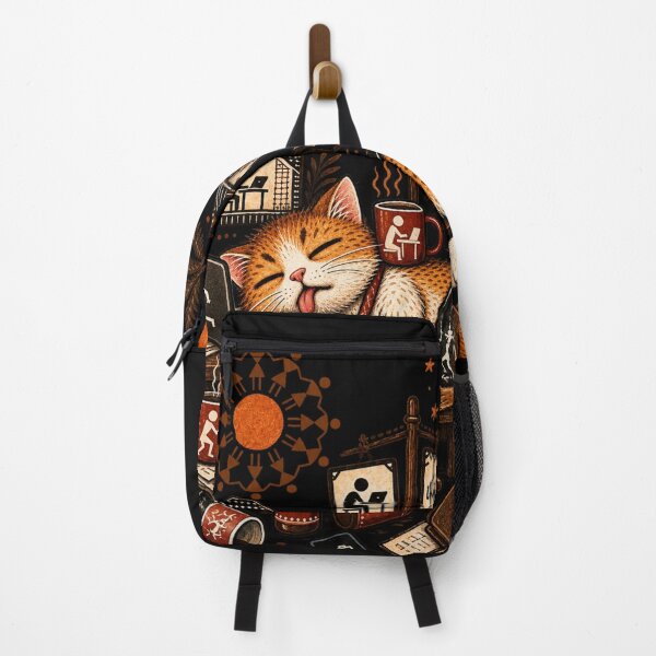 Item preview, Exhausted Office Cat Vintage Coffee Work Burnout designed and sold by HOUSE OF TIST.