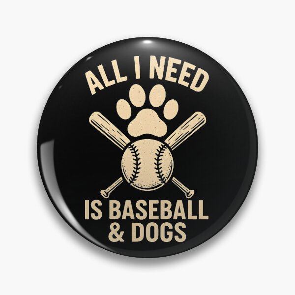 Item preview, All I Need Is Baseball And Dogs Vintage Sports Pet Lover designed and sold by Photo-Sphere101.
