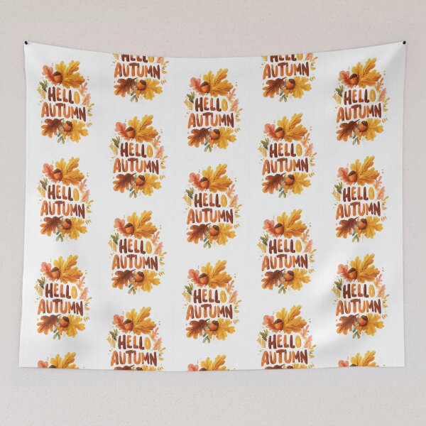 Item preview, Hello Autumn – Fall Leaves & Acorns designed and sold by Helenaphotoart.