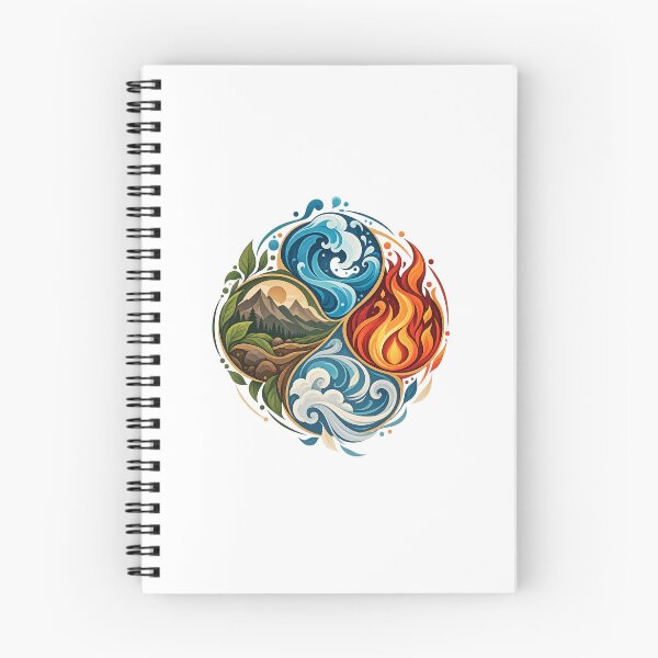 Item preview, Minimalist Four Elements Circle Emblem designed and sold by PratikG24.