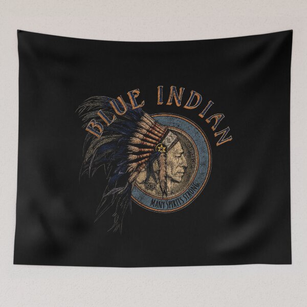 Item preview, Vintage Widespread Panic Blue Indian WSP! designed and sold by emilysahrelove.