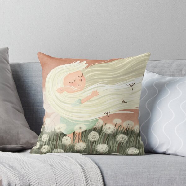 Item preview, Wind fairy among dandelions designed and sold by Irma Bonet.