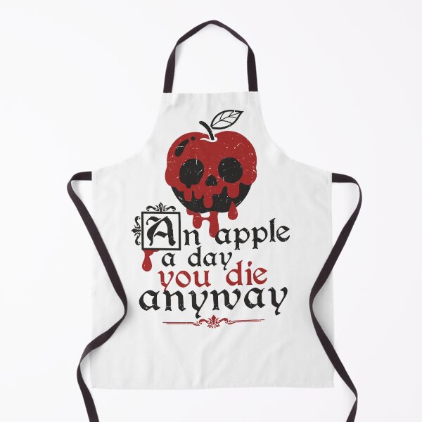 Item preview, Poisoned apple a day you die anyway - Funny Dark Humor Poison Apple WHITE designed and sold by NemiMakeit.