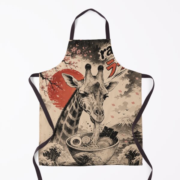 Item preview, Giraffe Ramen Sumie Japanese Vintage designed and sold by TomFrontierArt.