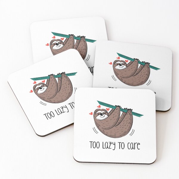 Item preview, Too Lazy To Care (on White) designed and sold by PawsitiveMum3.