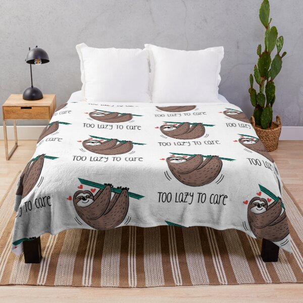 Item preview, Too Lazy To Care (on White) designed and sold by PawsitiveMum3.