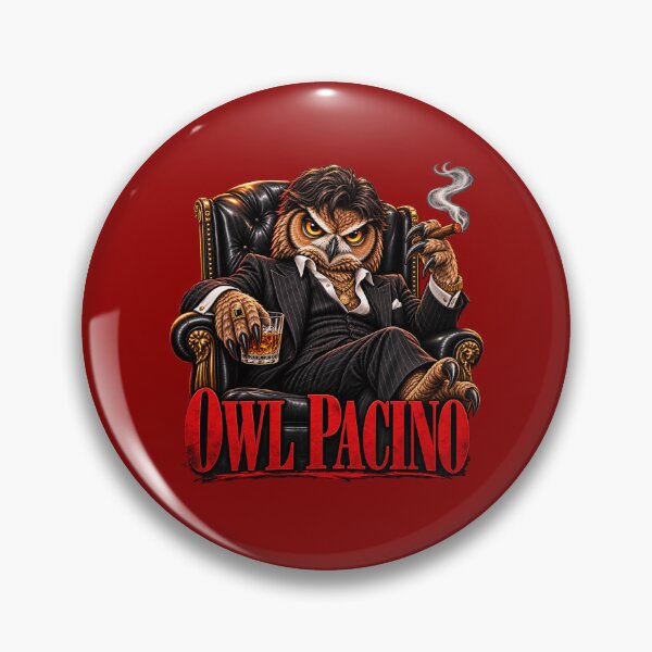 Artikelvorschau, Owl Pacino Scarface Parodie entworfen und verkauft von Aimz Does Stuff.