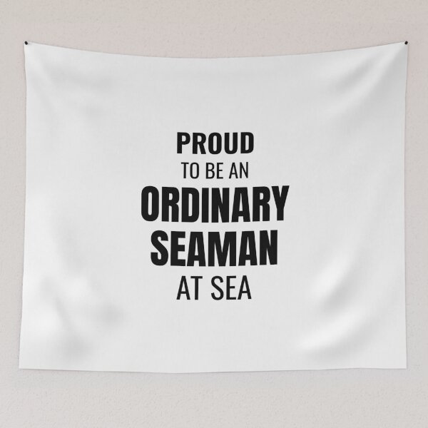 Item preview, Proud to be an Ordinary Seaman at Sea (Black) designed and sold by ShipCrewNation.