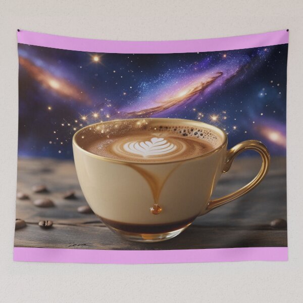Item preview, Cosmic Galaxy Coffee Cup – Magical Latte Art in a Dreamy Universe. designed and sold by fbtrisha.