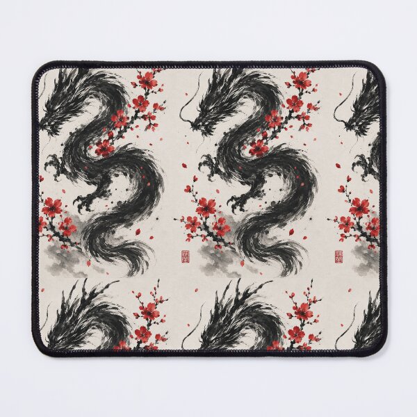 Item preview, Mystic Black Ink Dragon Traditional Asian Art designed and sold by Ink-verse-.
