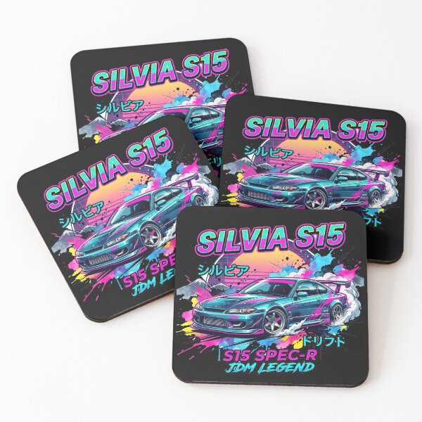Item preview, Nissan Silvia S15 Spec-R Drift - Synthwave JDM Art designed and sold by Karlitox1988.