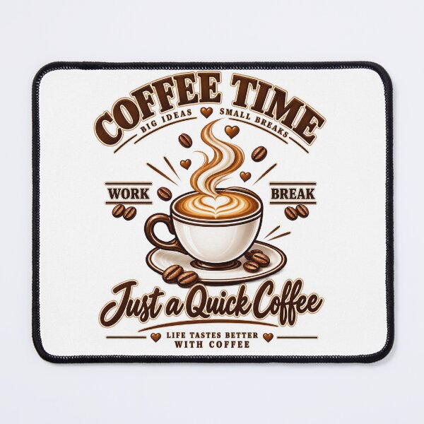 Item preview, Coffee Time – Just a Quick Coffee designed and sold by Qenlo.