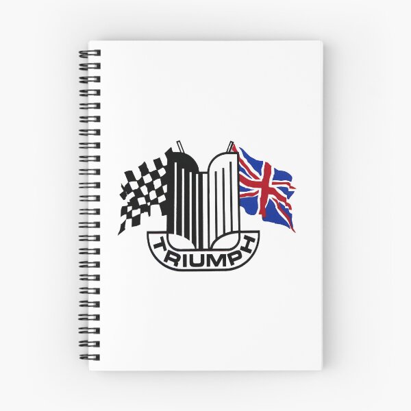 Item preview, Triumph Shield With Checkered Racing And British Flag designed and sold by Royal-teiner.
