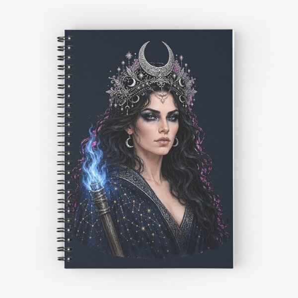 Item preview, Hecate Goddess of Witchcraft & Crossroads – Triple Moon Dark Divine Feminine Art designed and sold by Alcyone-Blue.