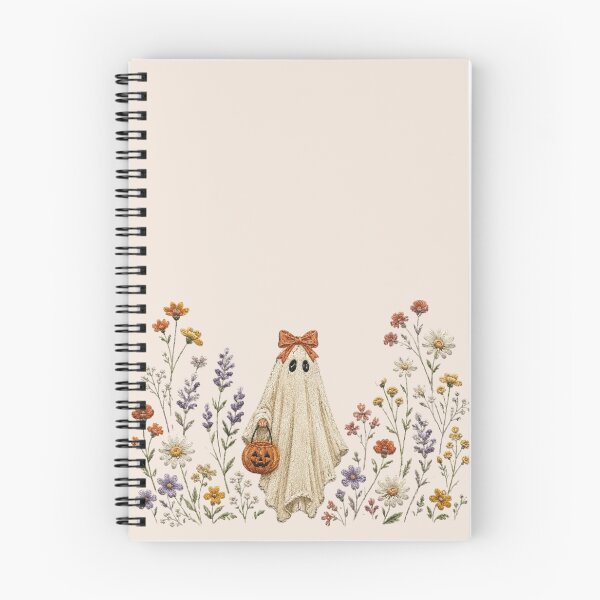 Item preview, Coquette Floral Ghost, Wildflower Halloween, Spooky Fall Flowers, Cottagecore Halloween, Boho Ghost, Cute Spooky Floral designed and sold by Quiajia.