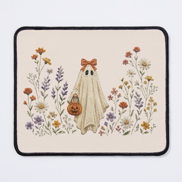 Item preview, Coquette Floral Ghost, Wildflower Halloween, Spooky Fall Flowers, Cottagecore Halloween, Boho Ghost, Cute Spooky Floral designed and sold by Quiajia.