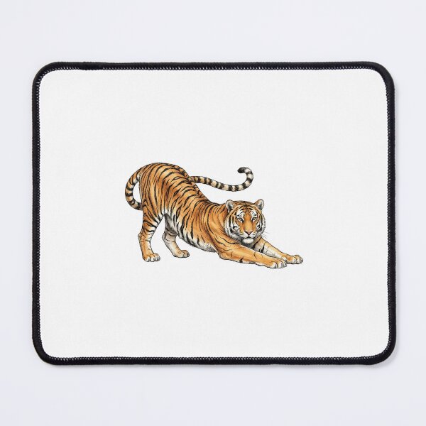 Item preview, Colorful Bengal Tiger – Vintage Wild Tiger Animal Illustration designed and sold by palette fox.