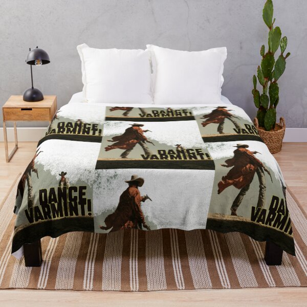 Item preview, Dance, Varmint! Funny Cartoon Western Gunslinger Showdown Vintage Cowboy Pop Culture Art designed and sold by Ignorant-Artist.