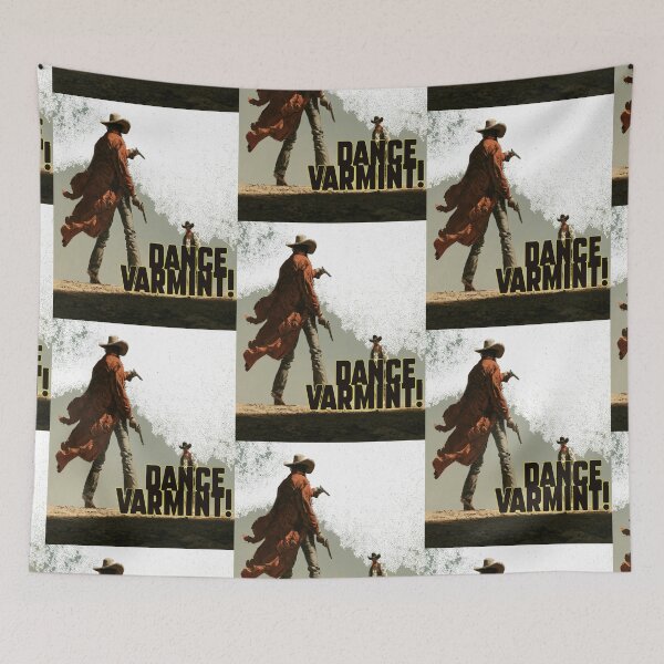 Item preview, Dance, Varmint! Funny Cartoon Western Gunslinger Showdown Vintage Cowboy Pop Culture Art designed and sold by Ignorant-Artist.