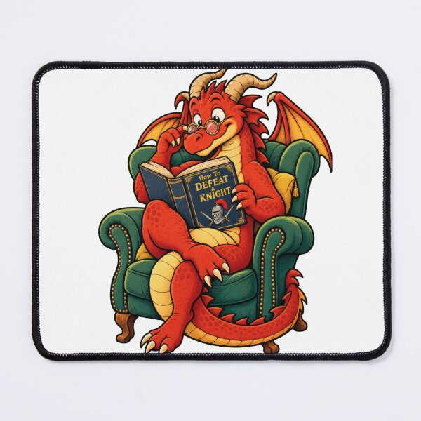 Item preview, How To Defeat A Knight - Funny Dragon Reading Gift - Fantasy Book Lover - Dragon Shirt designed and sold by ImaginariaEstudioShop.
