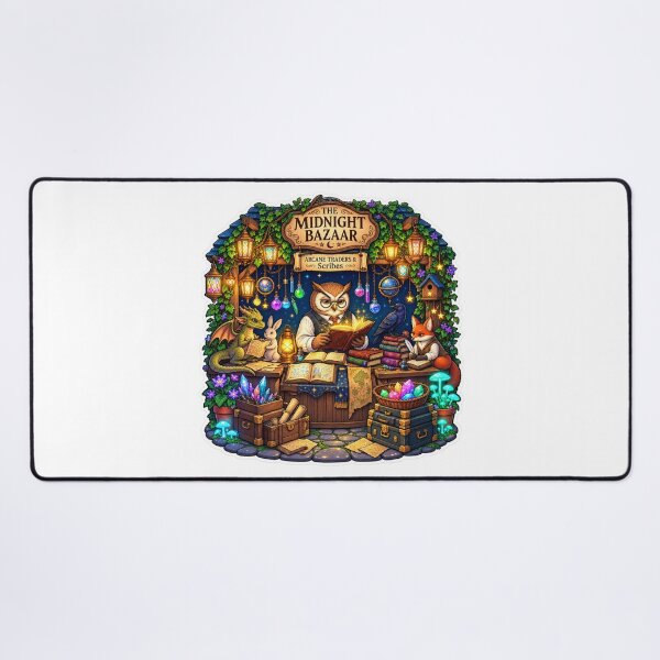 Item preview, Midnight Bazaar | Magical Owl Scribe Fantasy Market | Arcane Bookshop designed and sold by MrDev.