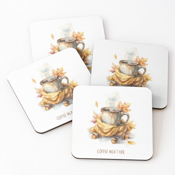 Item preview, Coffee Weather – Cozy Fall Watercolor designed and sold by Helenaphotoart.