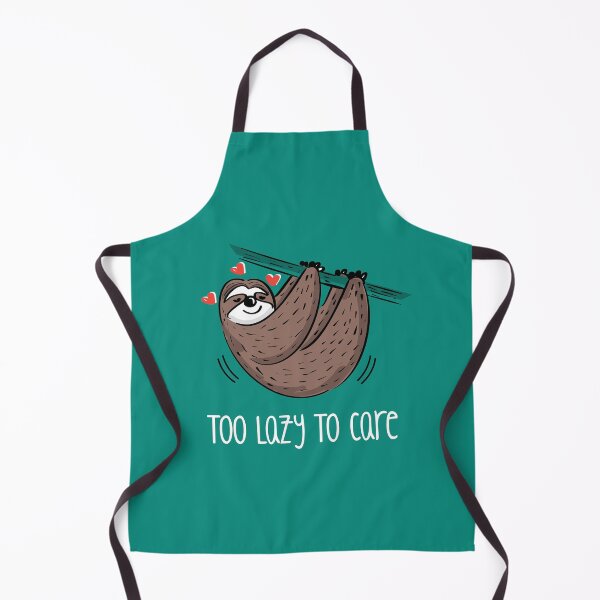 Item preview, Too Lazy To Care (on Aqua) designed and sold by PawsitiveMum3.