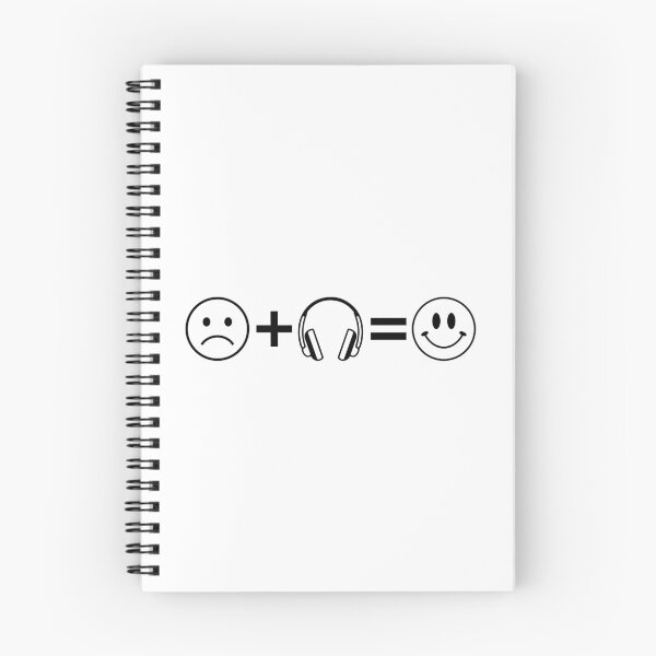 Item preview, The Happiness Formula - Sad Face Plus Headphones Equals Smile designed and sold by Vision Crafted.
