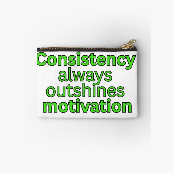 Item preview, Consistency always outshines motivation-discipline quote designed and sold by Omer's store.