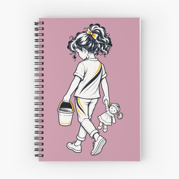 Item preview, Cute Little Girl with Toy Bucket and Doll designed and sold by PrintGo26.