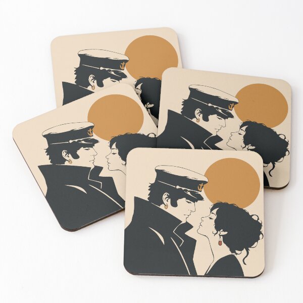 Item preview, Corto Maltese Inspired Art Print | Vintage Comic Couple Decor | Nautical Love Art designed and sold by Studio pod Burom.