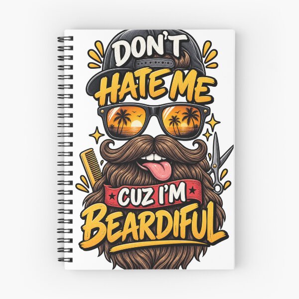 Item preview, Funny Beardiful Beard Design | Don’t Hate Me Cuz I’m Beardiful | Bearded Man Humor designed and sold by CreativeNest Prints.