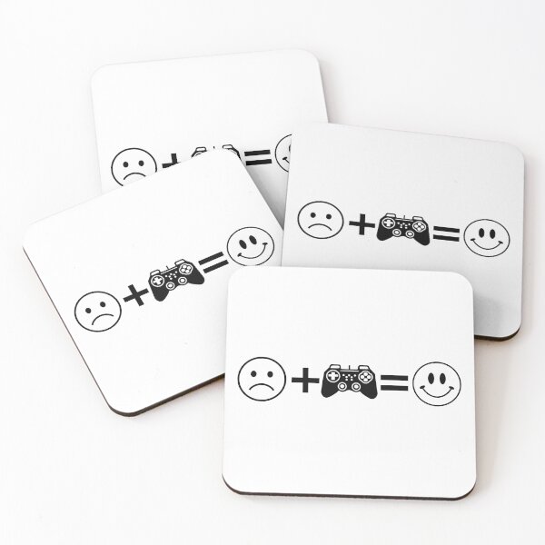 Item preview, The Gaming Happiness Formula - Sad Face Plus Controller Equals Smile designed and sold by Vision Crafted.